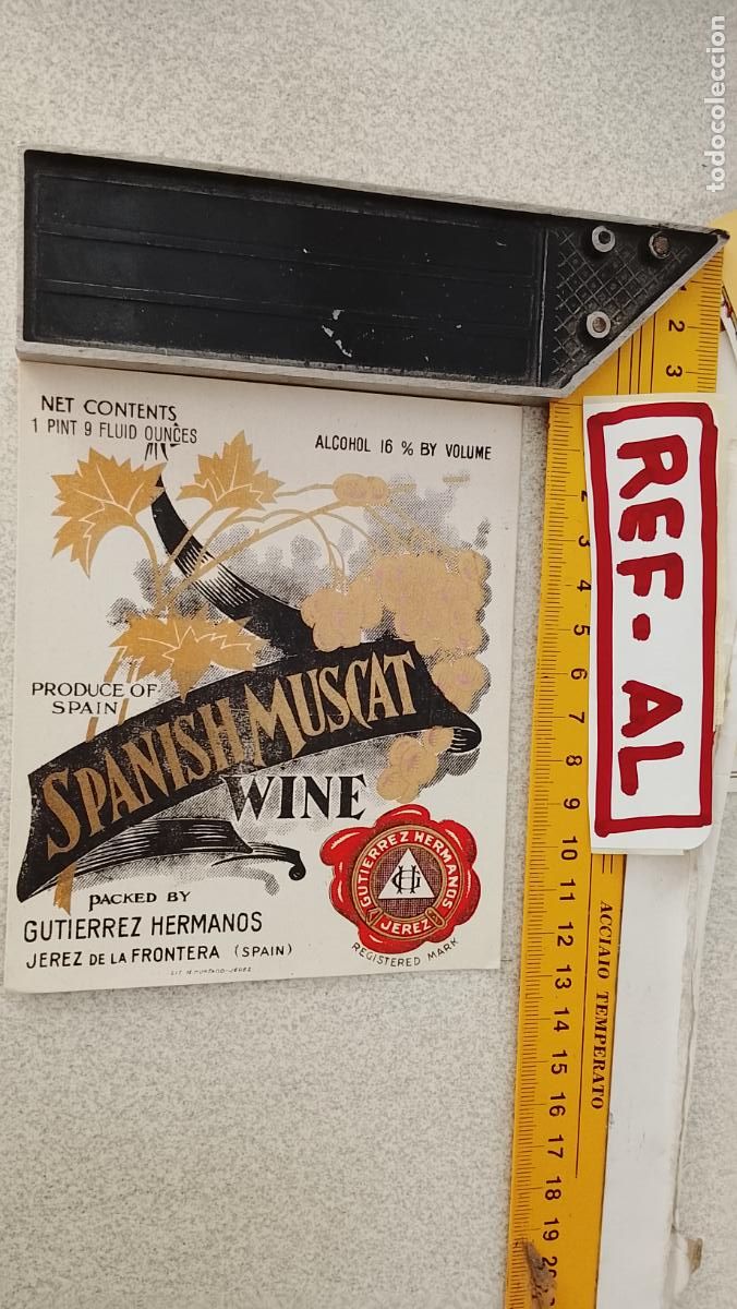 Etiquetas antiguas: HAGA SU OFERTA - ANTIGUA ETIQUETA DE VINO LICOR co&ntilde;ac manzanilla fino SANLUCAR JEREZ CADIZ EL PUERTO
