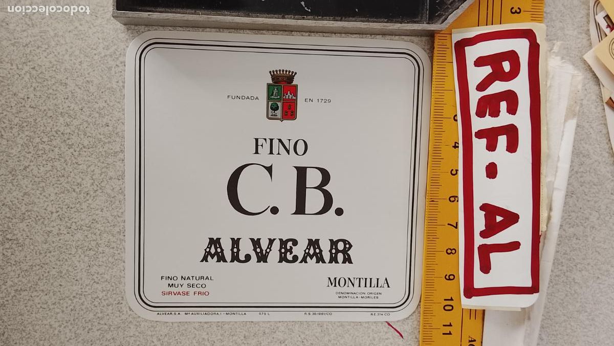 Etiquetas antiguas: HAGA SU OFERTA - ANTIGUA ETIQUETA DE VINO LICOR co&ntilde;ac manzanilla fino SANLUCAR JEREZ CADIZ EL PUERTO