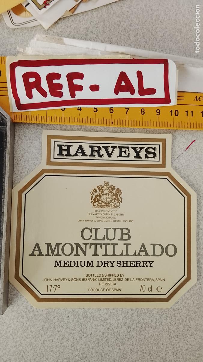 Etiquetas antiguas: HAGA SU OFERTA - ANTIGUA ETIQUETA DE VINO LICOR co&ntilde;ac manzanilla fino SANLUCAR JEREZ CADIZ EL PUERTO