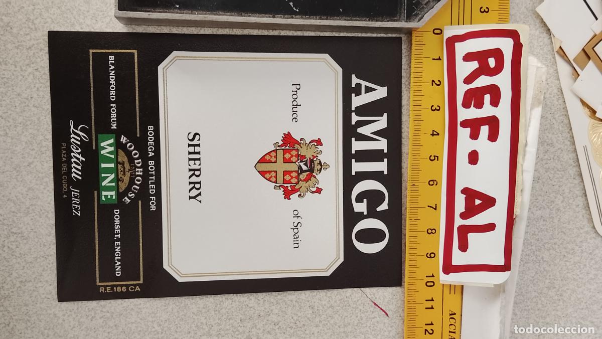 Etiquetas antiguas: HAGA SU OFERTA - ANTIGUA ETIQUETA DE VINO LICOR co&ntilde;ac manzanilla fino SANLUCAR JEREZ CADIZ EL PUERTO