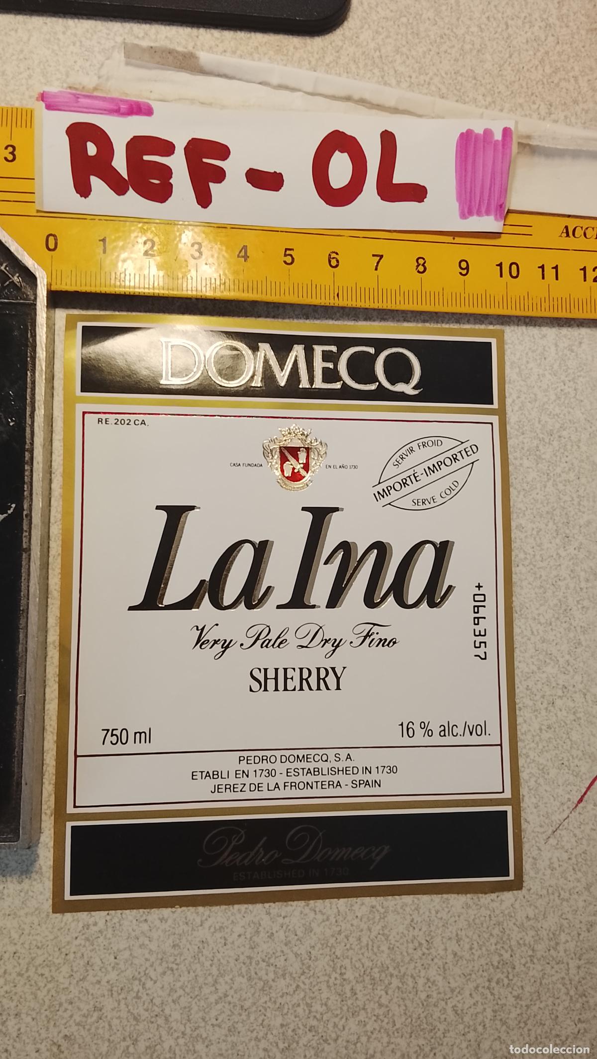 Etiquetas antiguas: HAGA SU OFERTA - ANTIGUA ETIQUETA DE VINO LICOR co&ntilde;ac manzanilla fino SANLUCAR JEREZ CADIZ EL PUERTO