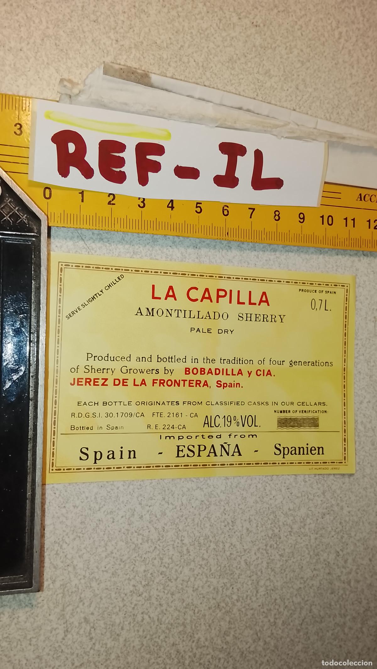 Etiquetas antiguas: HAGA SU OFERTA - ANTIGUA ETIQUETA DE VINO LICOR co&ntilde;ac manzanilla fino SANLUCAR JEREZ CADIZ EL PUERTO