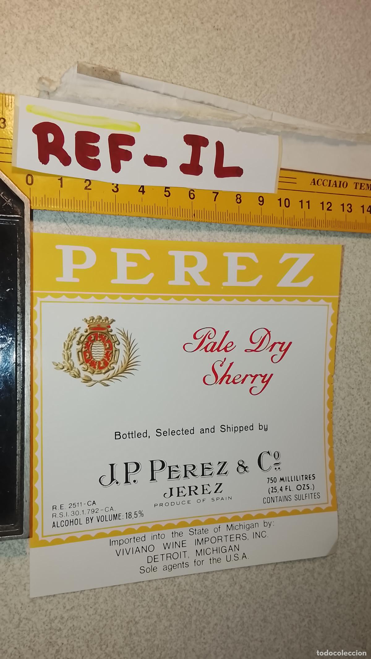 Etiquetas antiguas: HAGA SU OFERTA - ANTIGUA ETIQUETA DE VINO LICOR co&ntilde;ac manzanilla fino SANLUCAR JEREZ CADIZ EL PUERTO