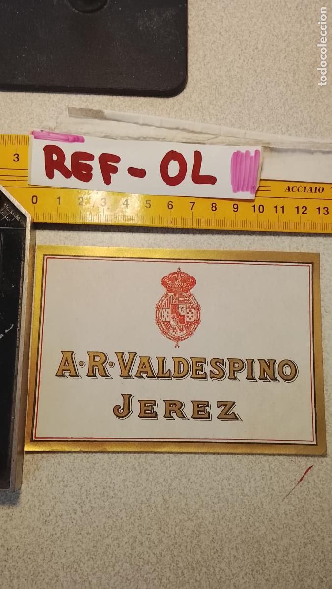 Etiquetas antiguas: HAGA SU OFERTA - ANTIGUA ETIQUETA DE VINO LICOR co&ntilde;ac manzanilla fino SANLUCAR JEREZ CADIZ EL PUERTO