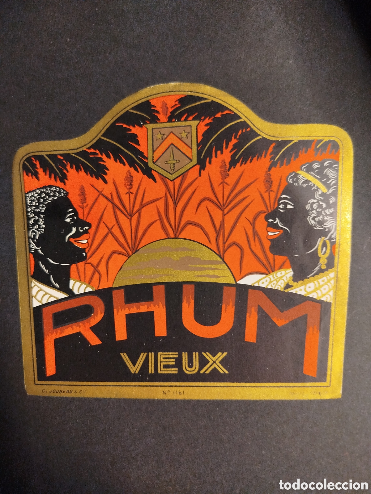 Etiquetas antiguas: Etiqueta Rhum Vieux Par&iacute;s - Foto 1