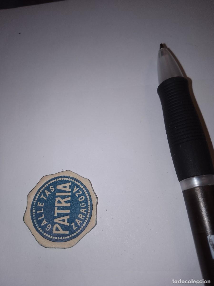 Etiquetas antiguas: Etiqueta a&ntilde;os 40 50 galletas patria Zaragoza