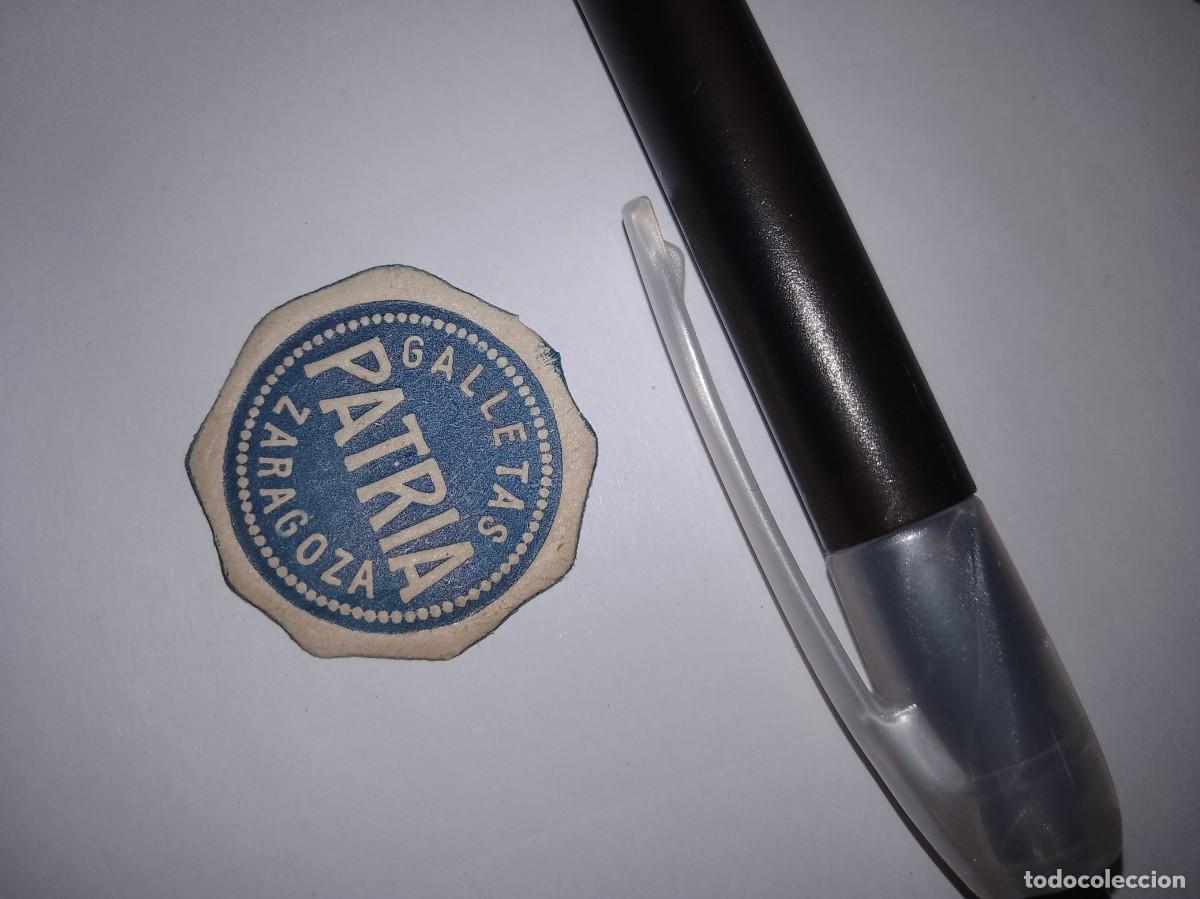 Etiquetas antiguas: Etiqueta a&ntilde;os 40 50 galletas patria Zaragoza