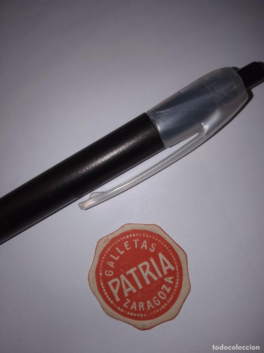 Etiquetas antiguas: Etiqueta a&ntilde;os 40 50 galletas patria Zaragoza