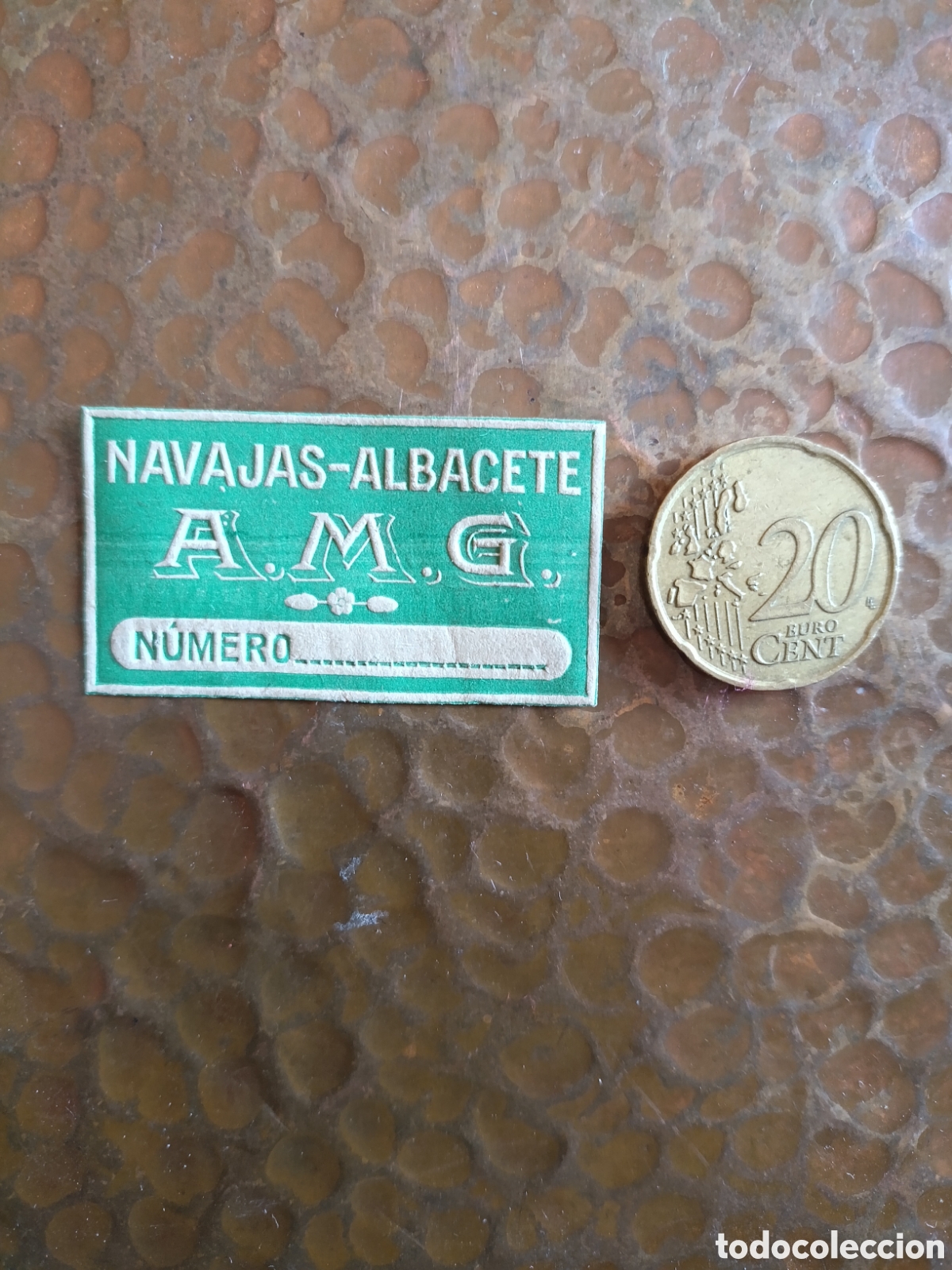 Etiquetas antiguas: NAVAJAS ALBACETE AMG [ ETIQUETAS A&Ntilde;OS 40-50 ]