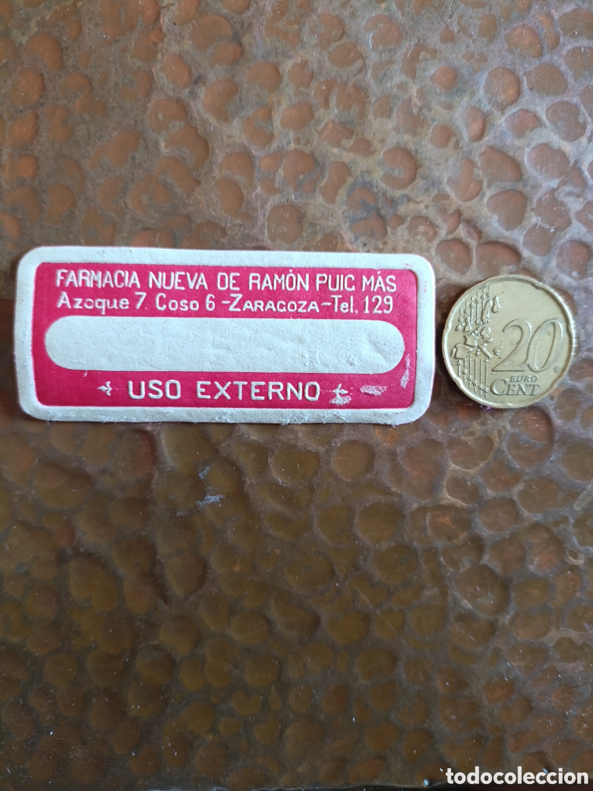 Etiquetas antiguas: FARMACIA NUEVA DE RAM&Oacute;N PUIC ZGZ[ ETIQUETAS A&Ntilde;OS 40-50 ]