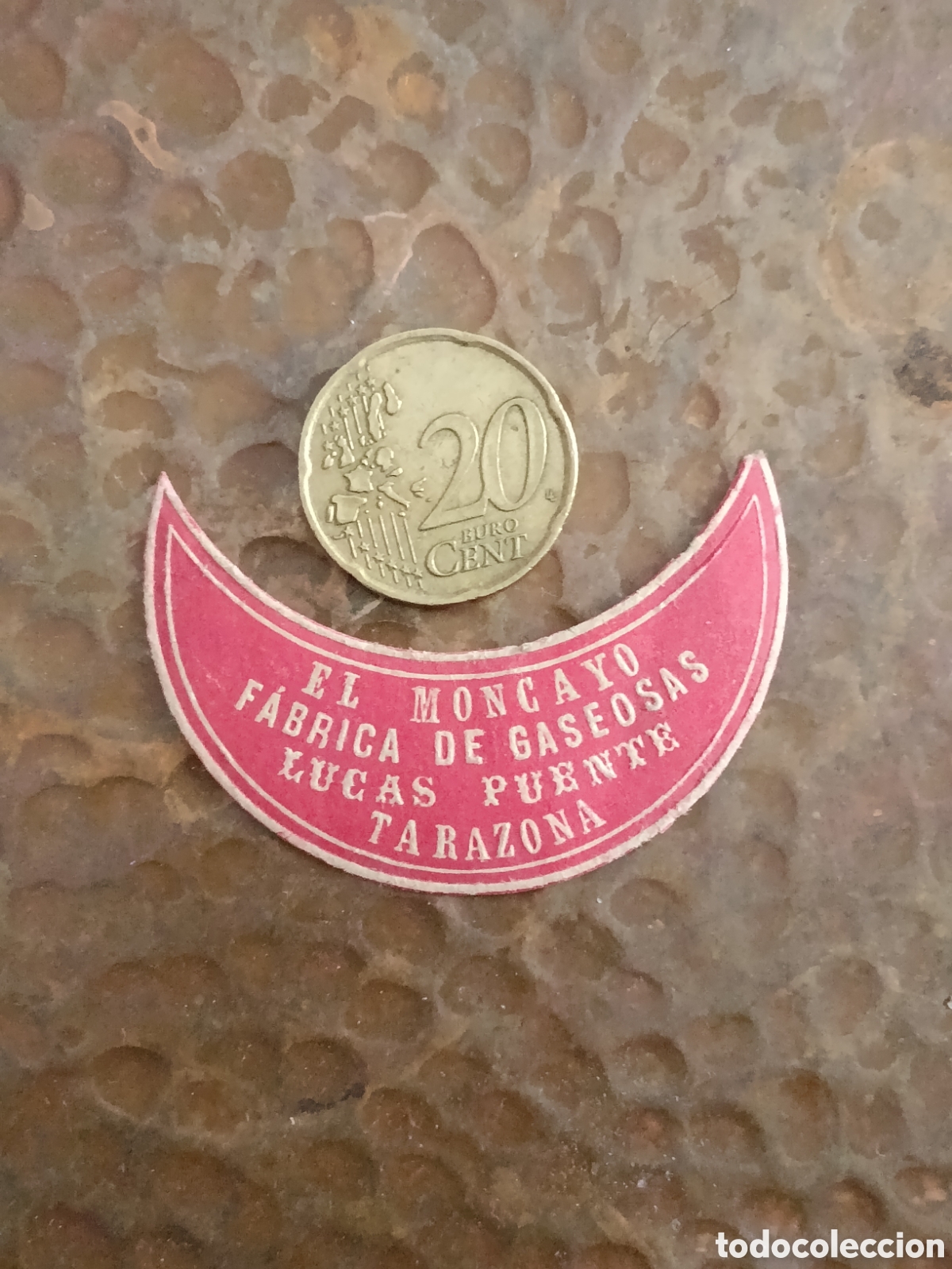 Etiquetas antiguas: EL MONCAYO F&Aacute;BRICA DE GASEOSAS LUCAS PUENTE TARAZONA [ ETIQUETAS A&Ntilde;OS 40-50 ]
