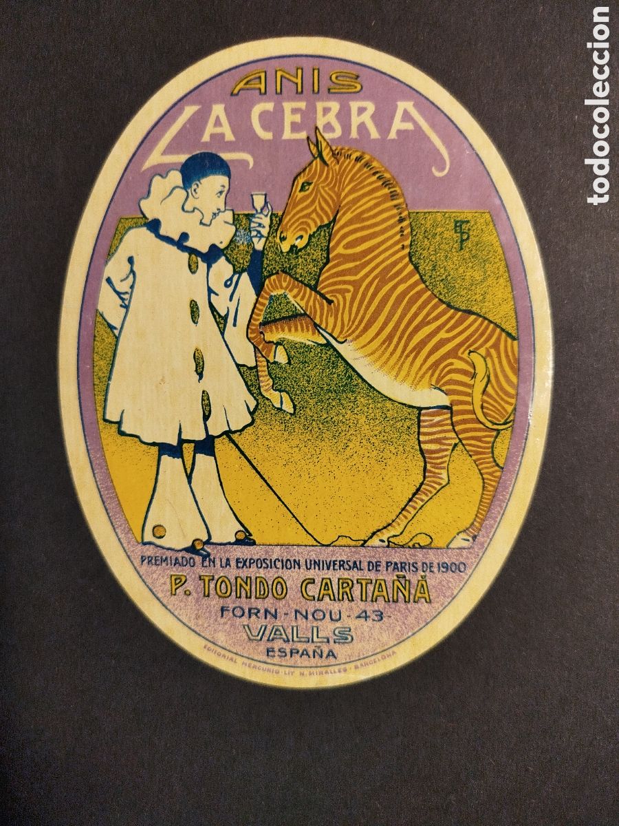 Etiquetas antiguas: ETIQUETA AN&Iacute;S LA CEBRA