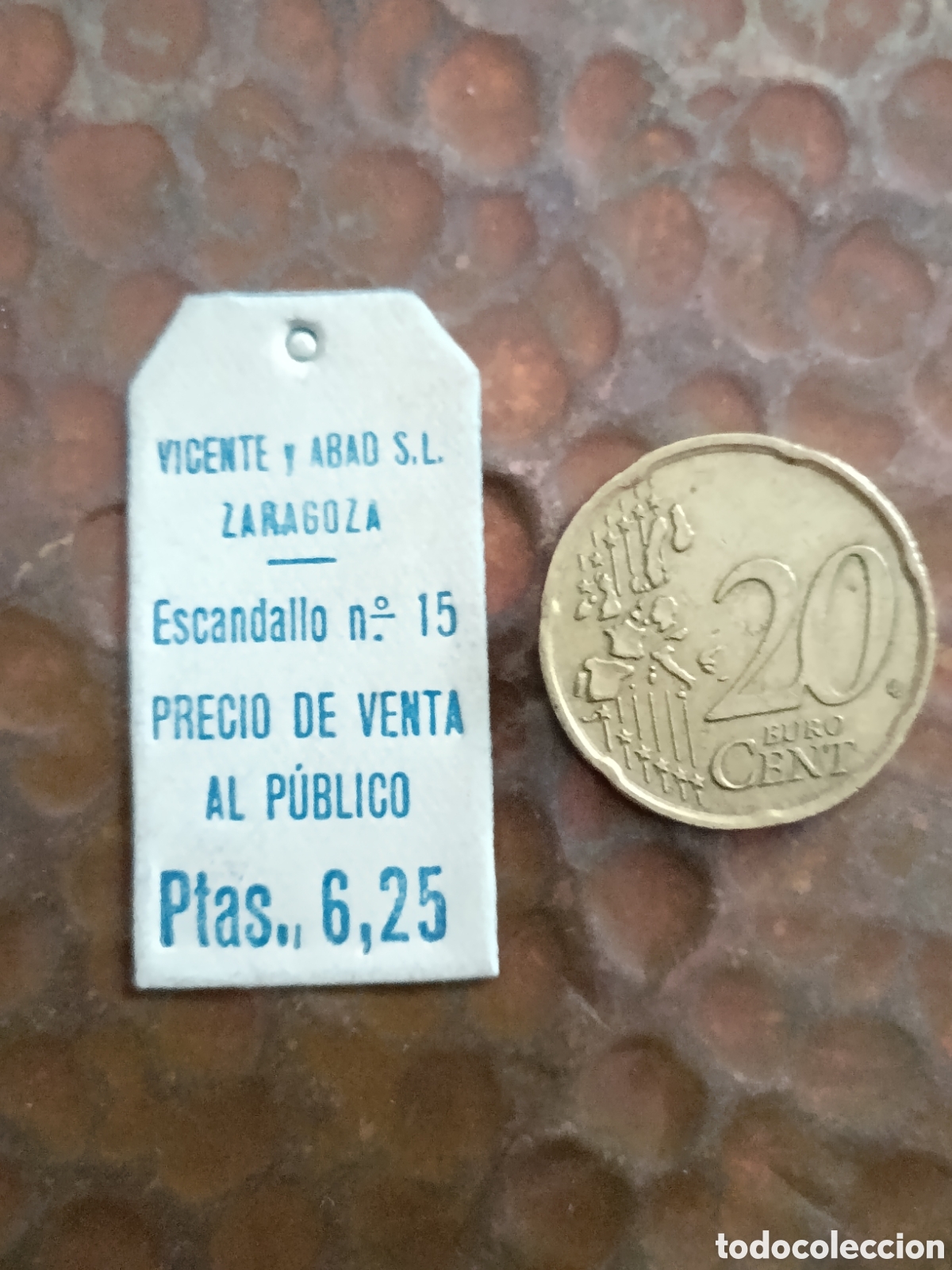 Etiquetas antiguas: VICENTE Y ABAD ZARAGOZA [ ETIQUETAS A&Ntilde;OS 40-50 ]