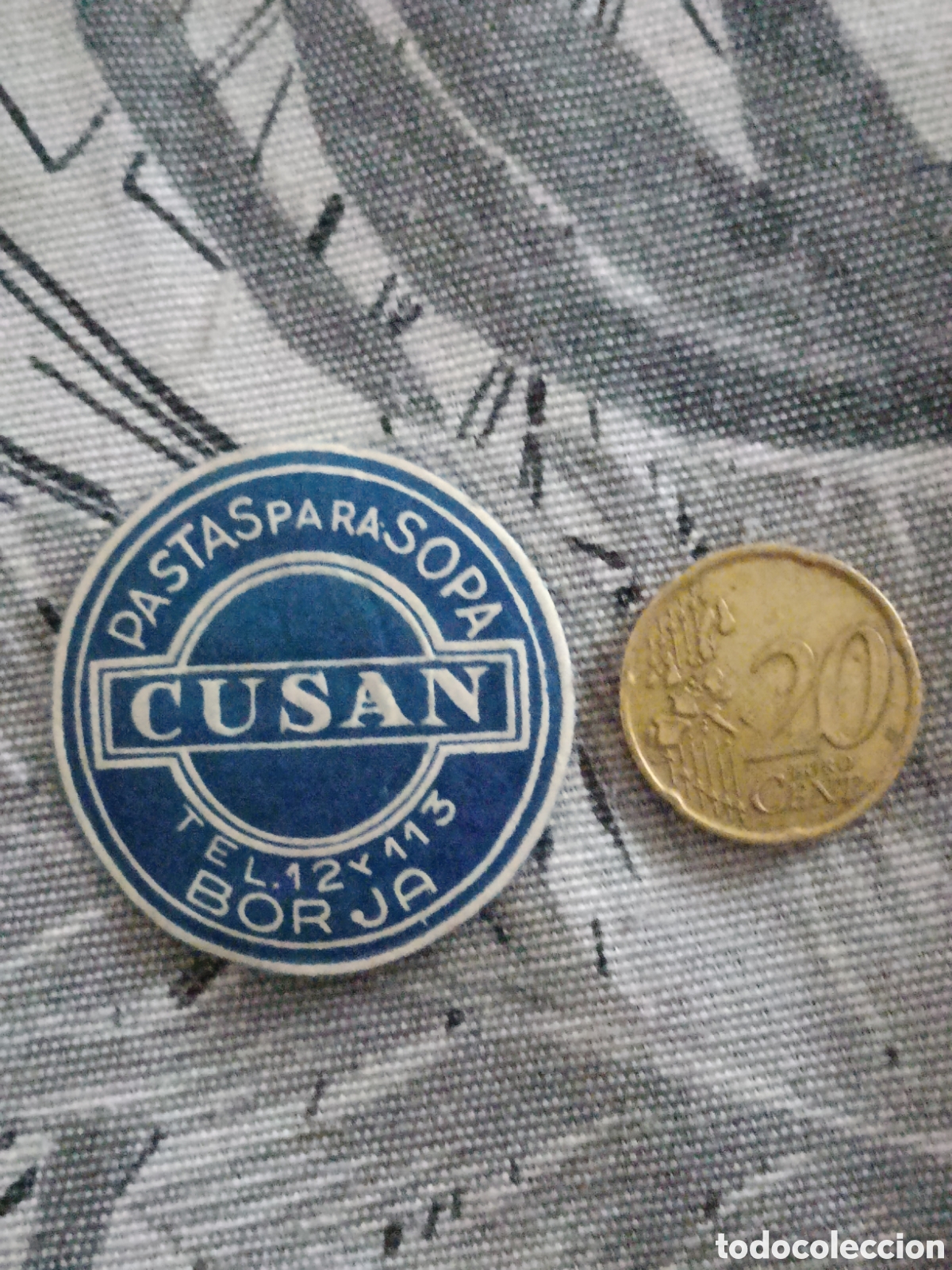 Etiquetas antiguas: PASTAS PARA SOPA CUSAN BORJA [ ETIQUETA A&Ntilde;OS 40-50 ]