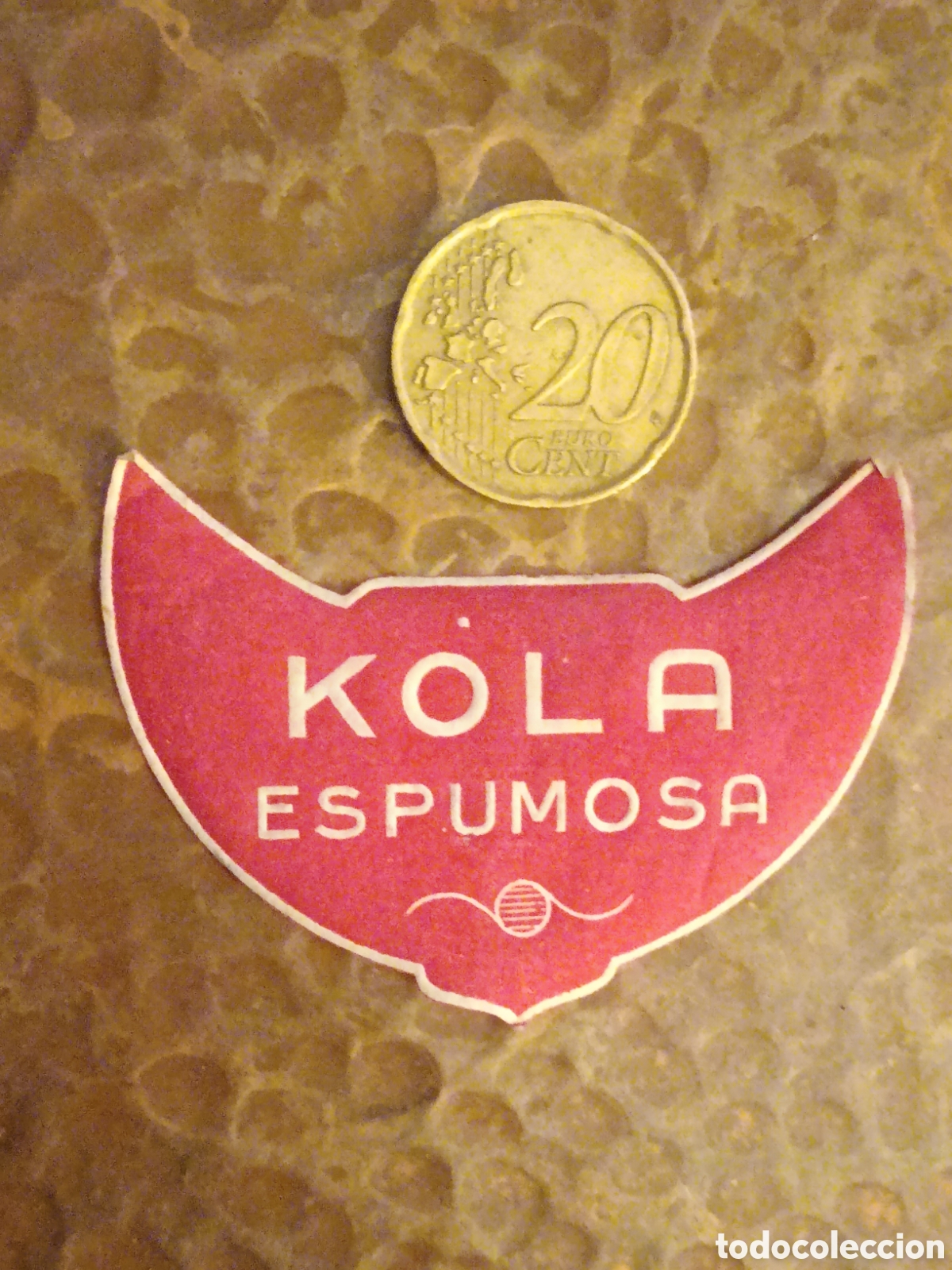 Etiquetas antiguas: KOLA ESPUMOSA [ ETIQUETA A&Ntilde;OS 40-50 ]