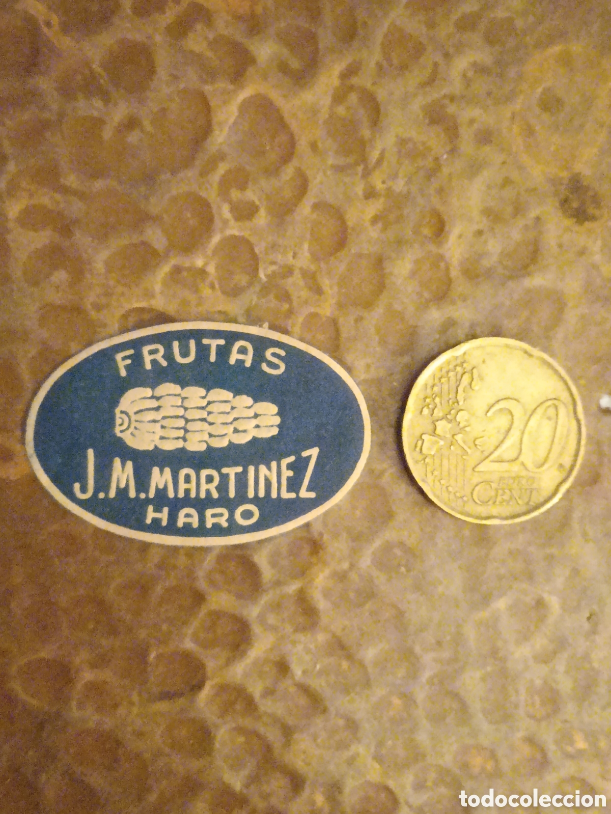 Etiquetas antiguas: FRUTAS JOTA M MART&Iacute;NEZ HARO [ ETIQUETA A&Ntilde;OS 40-50 ]