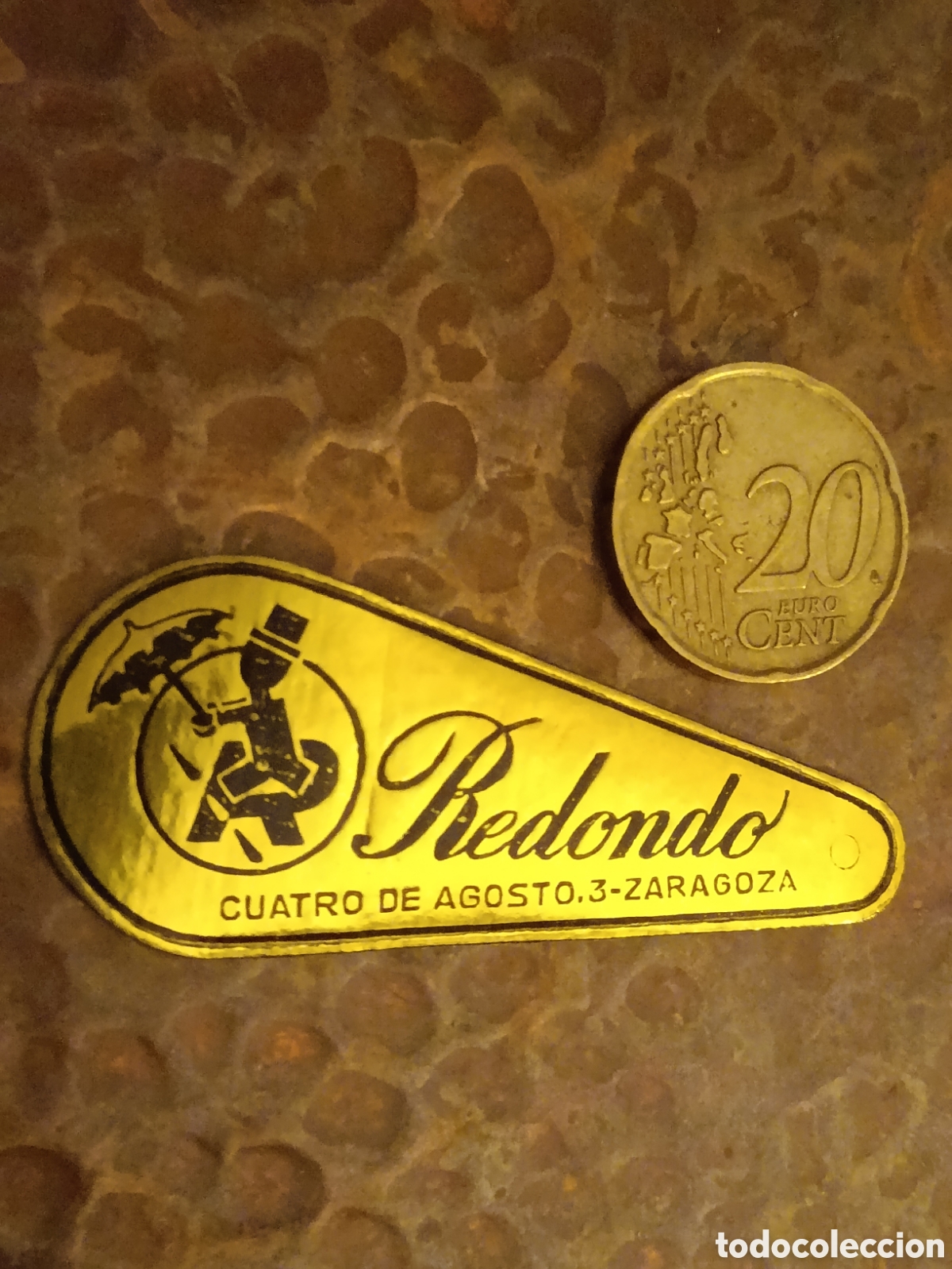 Etiquetas antiguas: REDONDO ZARAGOZA [ ETIQUETA A&Ntilde;OS 40-50 ]