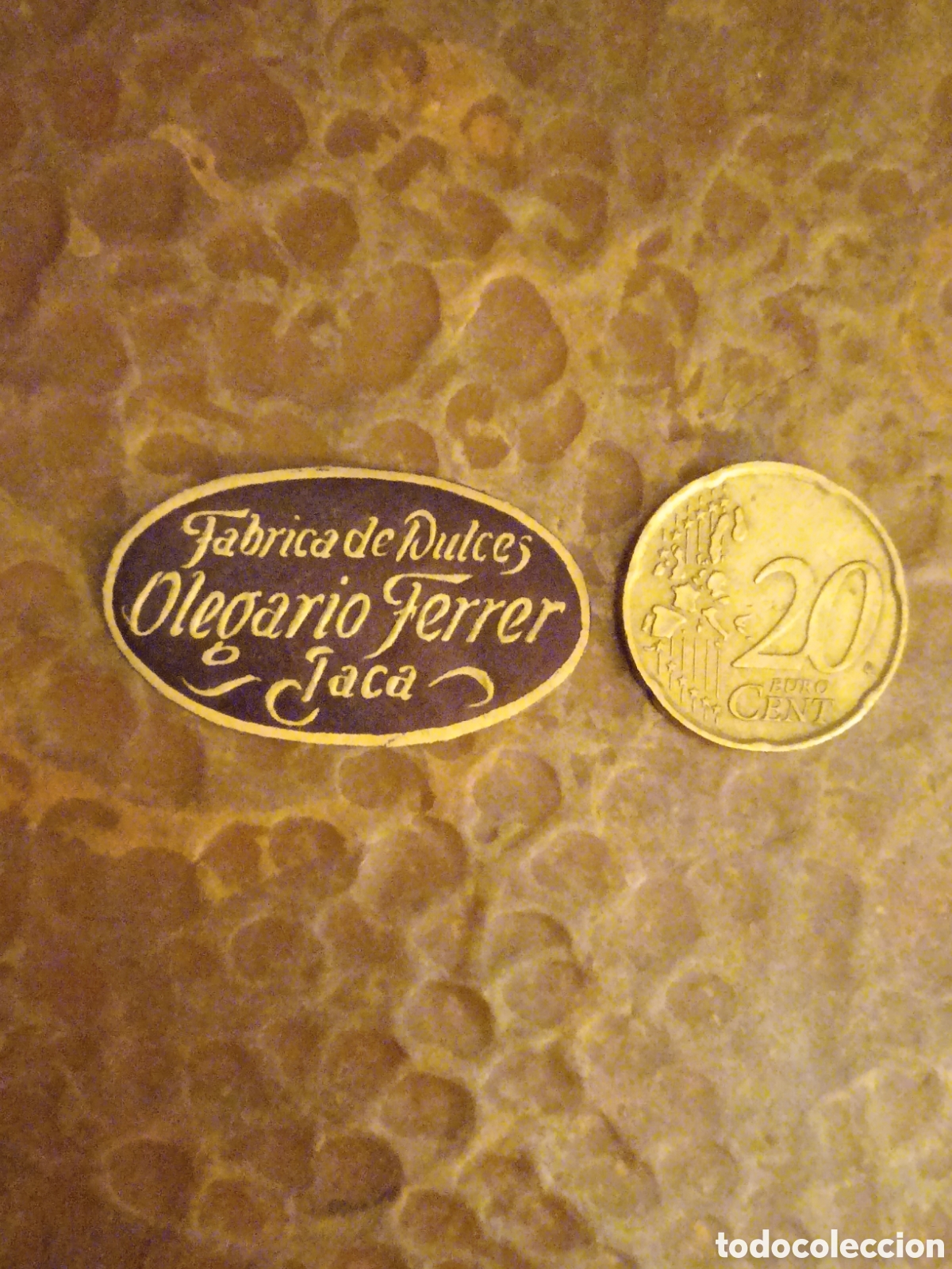 Etiquetas antiguas: F&Aacute;BRICA DE DULCES OLEGARIO FERRER JACA [ ETIQUETA A&Ntilde;OS 40-50 ]