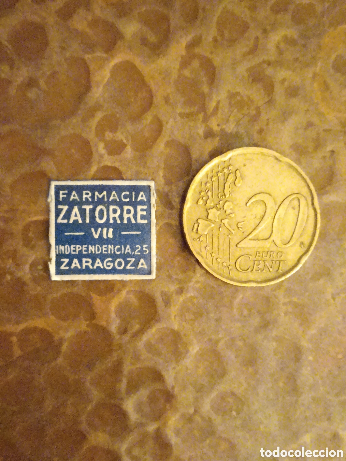 Etiquetas antiguas: FARMACIA ZATORRE ZARAGOZA [ ETIQUETA A&Ntilde;OS 40-50 ]