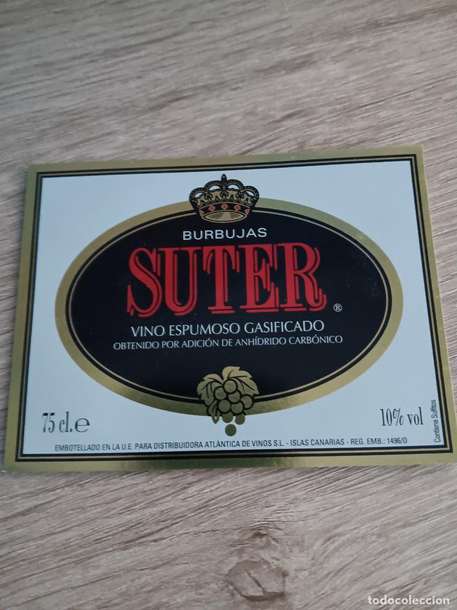 Etiquetas antiguas: ETIQUETA VINO SUTER CHAMPANERA DE VILLAVICIOSA