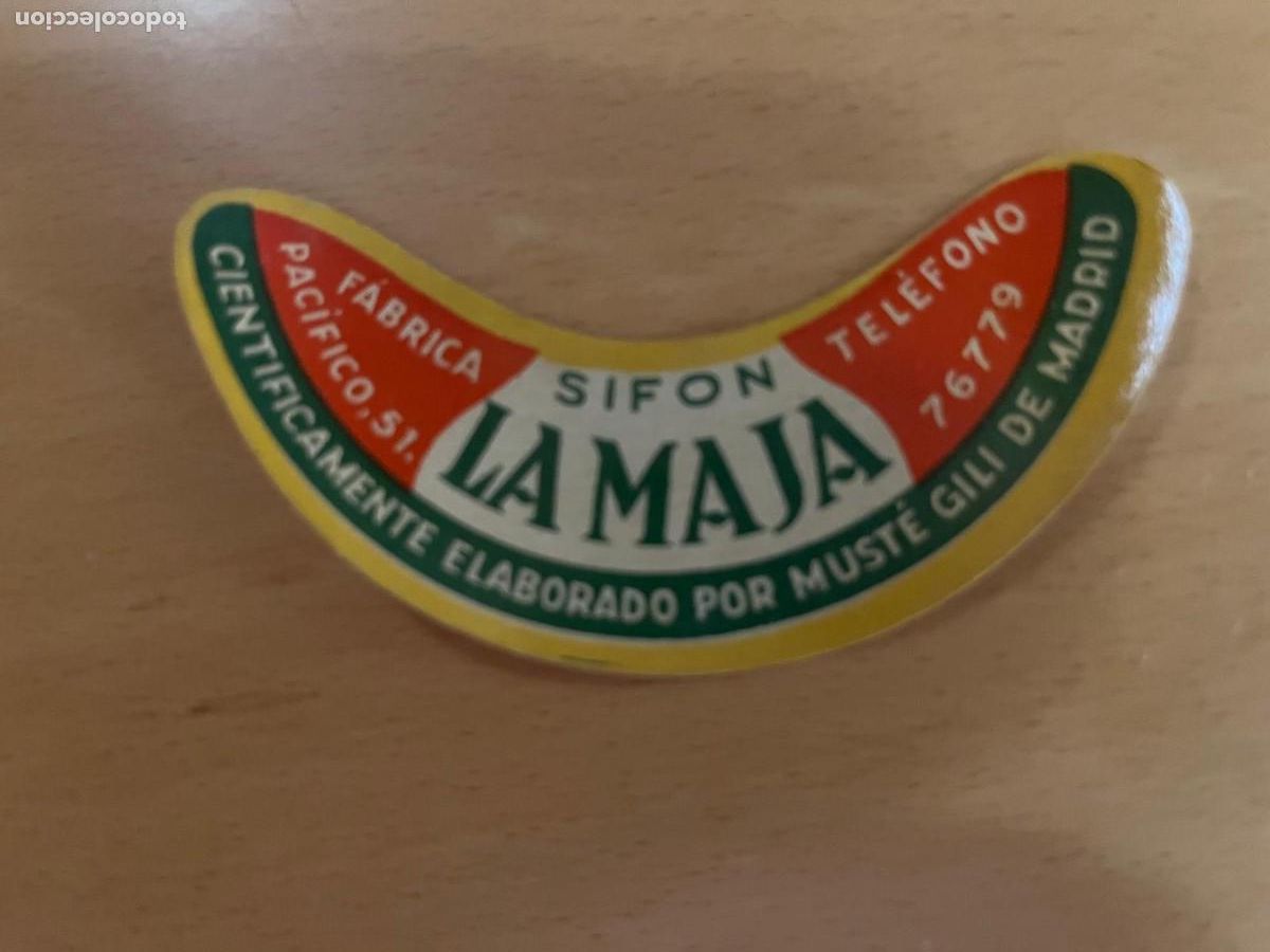 Etiquetas antiguas: Sifon la Maja must&eacute; Gili de Madrid