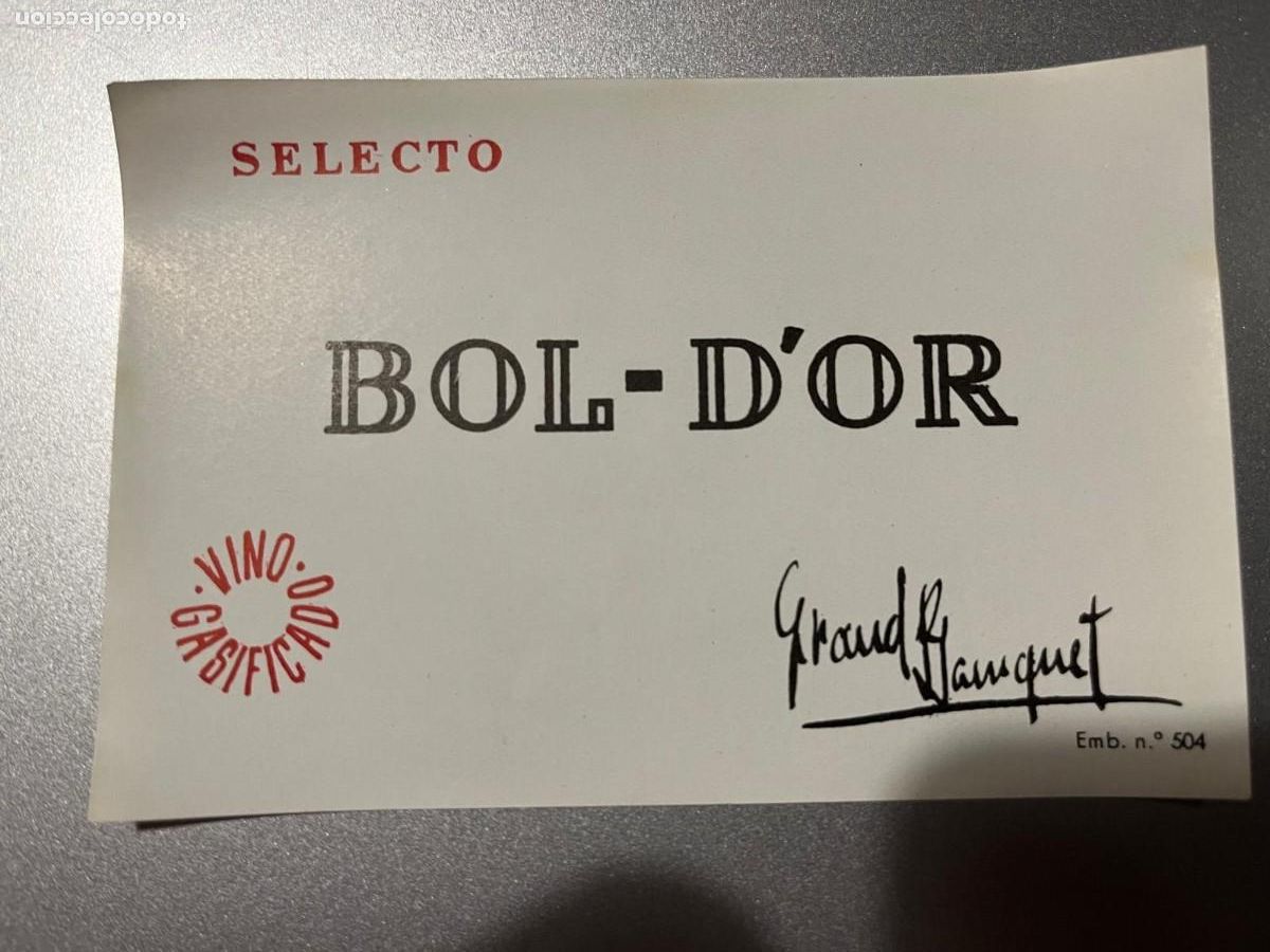 Etiquetas antiguas: Bol-Dor selecto Grand Bouquet