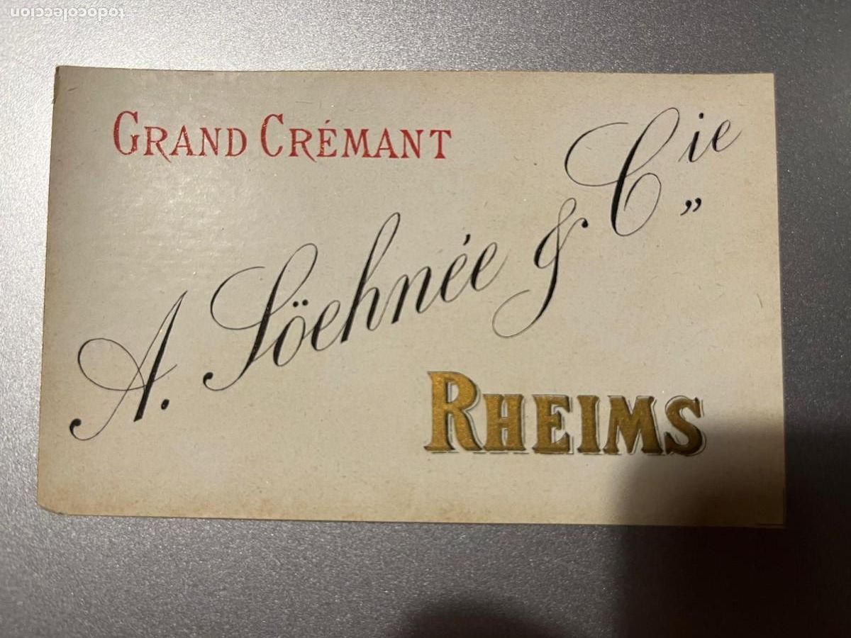 Etiquetas antiguas: grand Cremat A. jochn&eacute;e Rheims