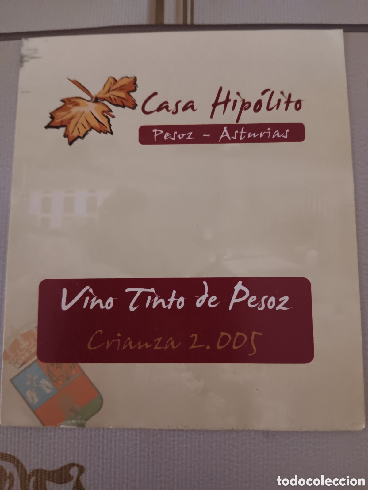 Etiquetas antiguas: ETIQUETA VINO CASA HIPOLITO