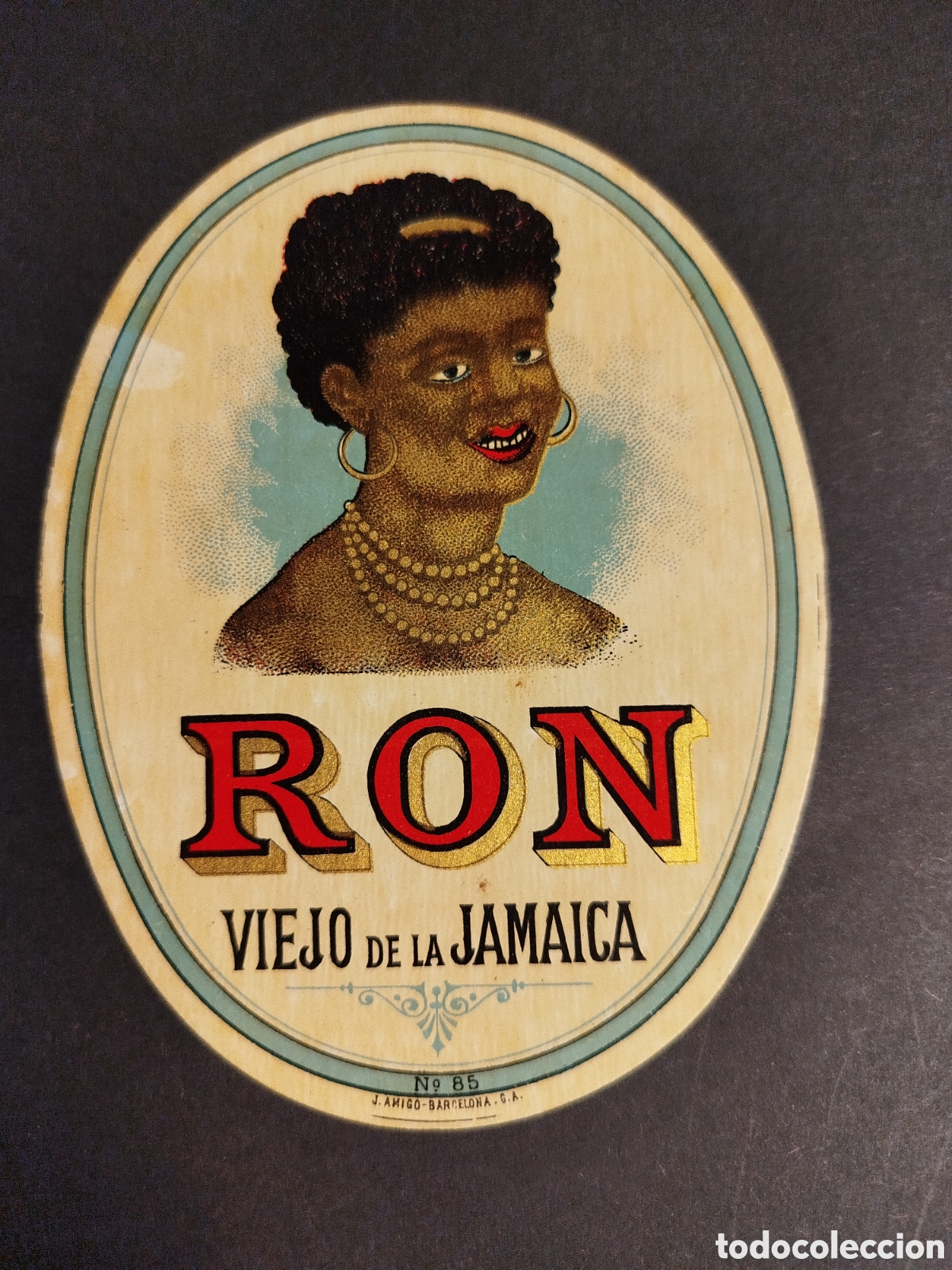 Etiquetas antiguas: ETIQUETA RON VIEJO DE LA JAMAICA