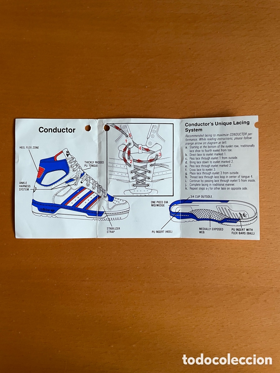 Etiquetas antiguas: ADIDAS CONDUCTOR PATRICK EWING &ndash; ETIQUETA ORIGINAL VINTAGE A&Ntilde;OS 80 &ndash; BALONCESTO