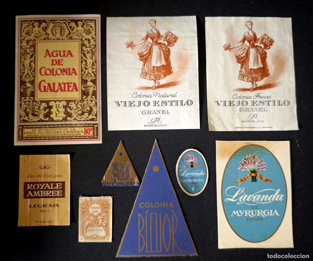 Etiquetas antiguas: ETIQUETAS DE COLONIAS - PERFUMERIA