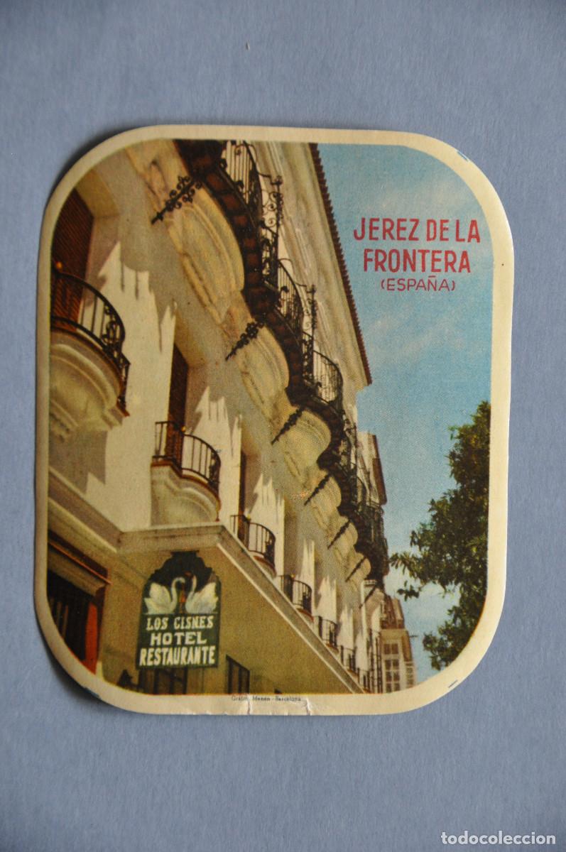 Etiquetas antiguas: ETIQUETA HOTEL LOS CISNES (JEREZ DE LA FRONTERA)