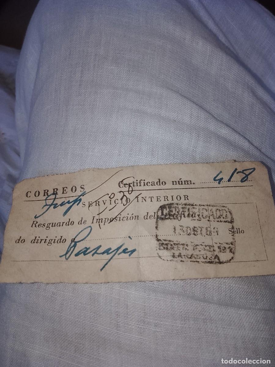 Etiquetas antiguas: Correos servicio interior a&ntilde;os 60 - Foto 1