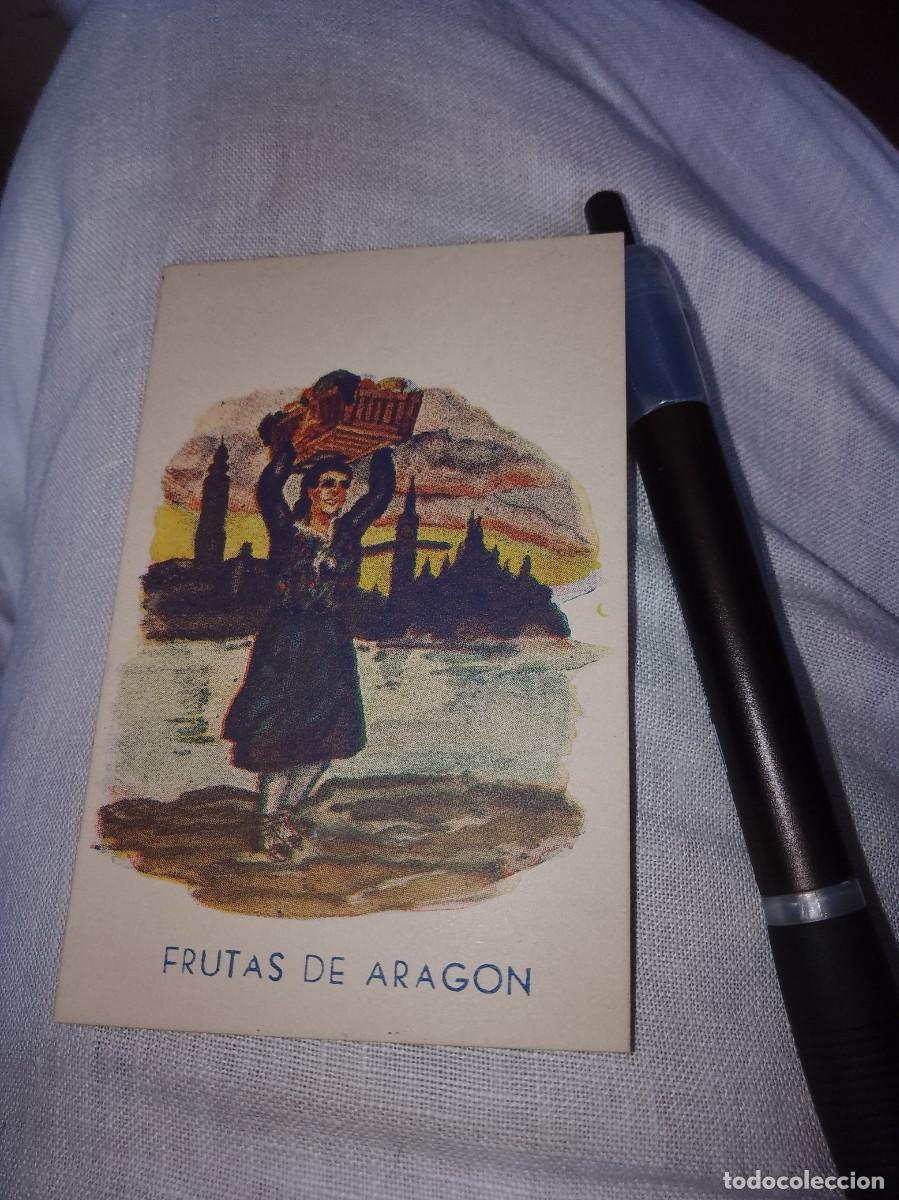 Etiquetas antiguas: Targeta frutas Arag&oacute;n a&ntilde;os 50 - Foto 1