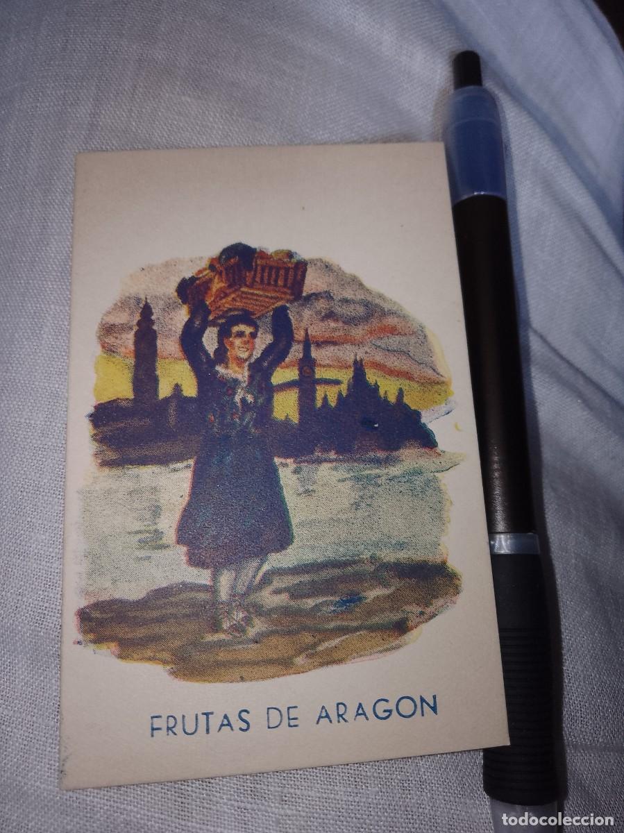 Etiquetas antiguas: Targeta frutas Arag&oacute;n a&ntilde;os 50 - Foto 1