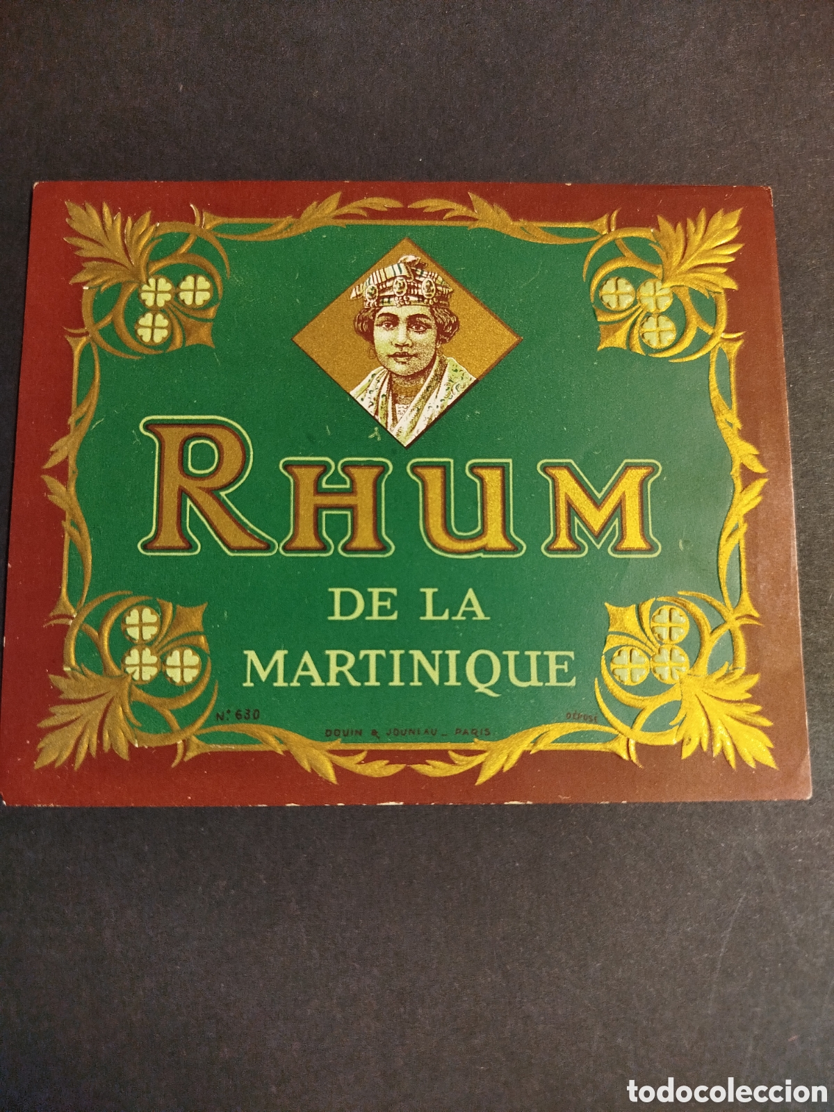 Etiquetas antiguas: RHUM DE LA MARTINIQUE CON RELIEVES - Foto 1