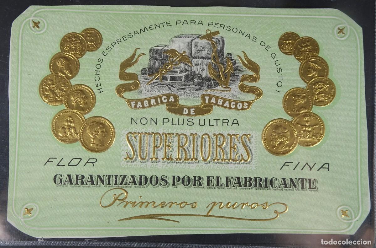 Alte Etiketten: ANTIGUA ETIQUETA LITOGRAFIA, PUBLICIDAD F&Aacute;BRICA TABACOS ,FLOR FINA, VER FOTOS
