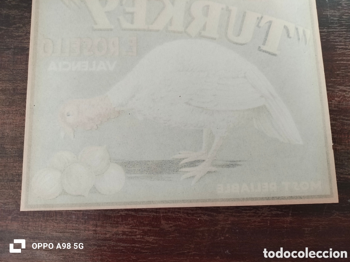 Etiquetas antiguas: Etiqueta cebollas Turkey E Rosell&oacute; Valencia - Foto 6