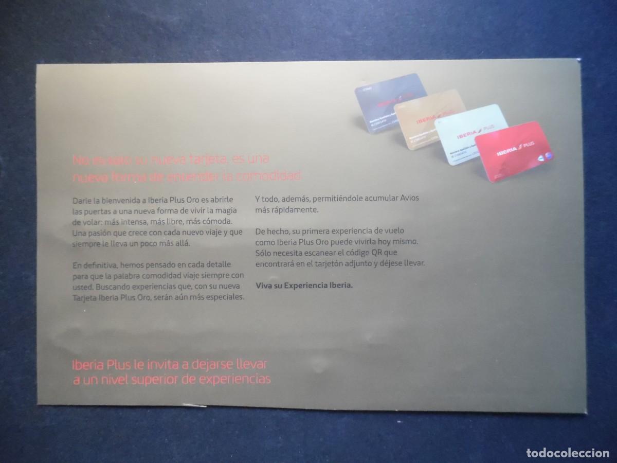 Etiquetas antiguas: Iberia. Etiquetas de equipaje de pl&aacute;stico. Pack Iberia Plus Oro (2012-2013) - Foto 2
