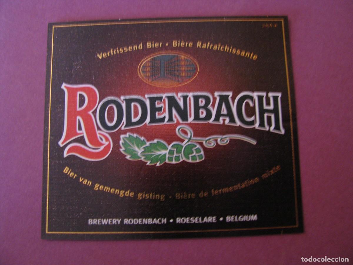 Etiquetas antiguas: ETIQUETA DE CERVEZA RODENBACH, BELGICA.