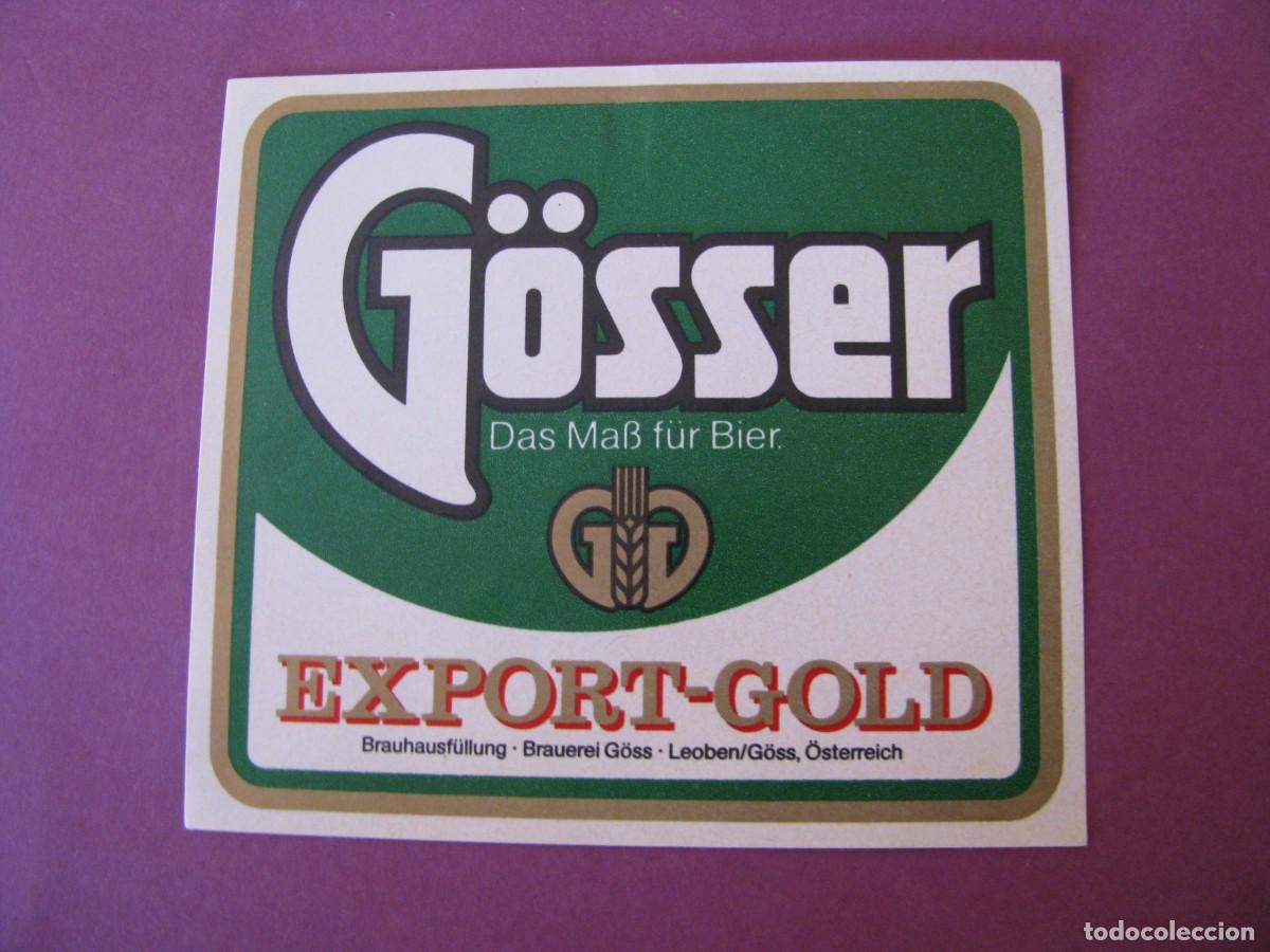 Etiquetas antiguas: ETIQUETA DE CERVEZA G&Ouml;SSER, AUSTRIA - Foto 1