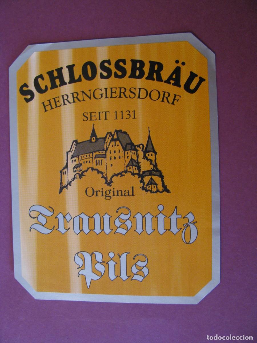 Etiquetas antiguas: ETIQUETA DE CERVEZA SCHLOSSBR&Auml;U, ALEMANIA