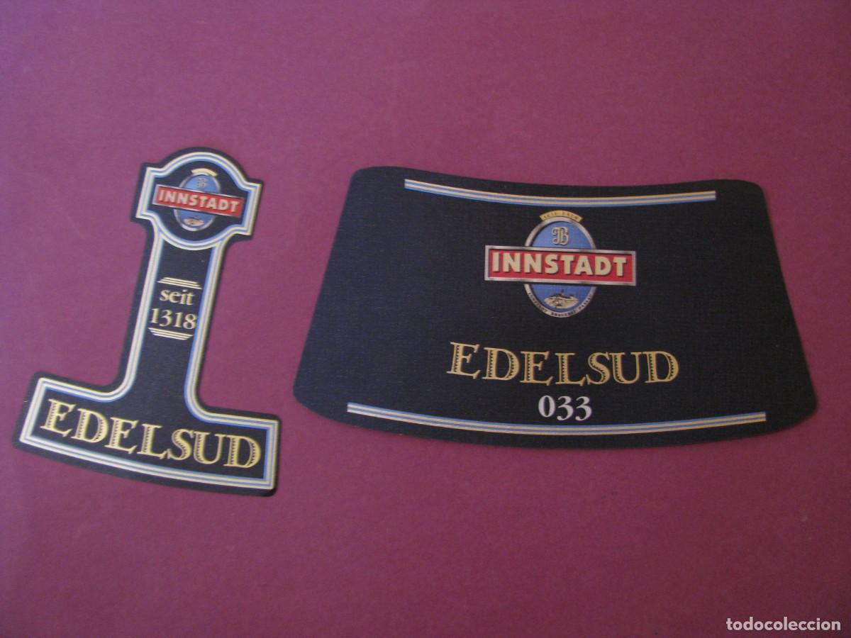 &Eacute;tiquettes anciennes: ETIQUETAS DE MARCA INNSTADT, ALEMANIA. CERVEZA EDELSUD