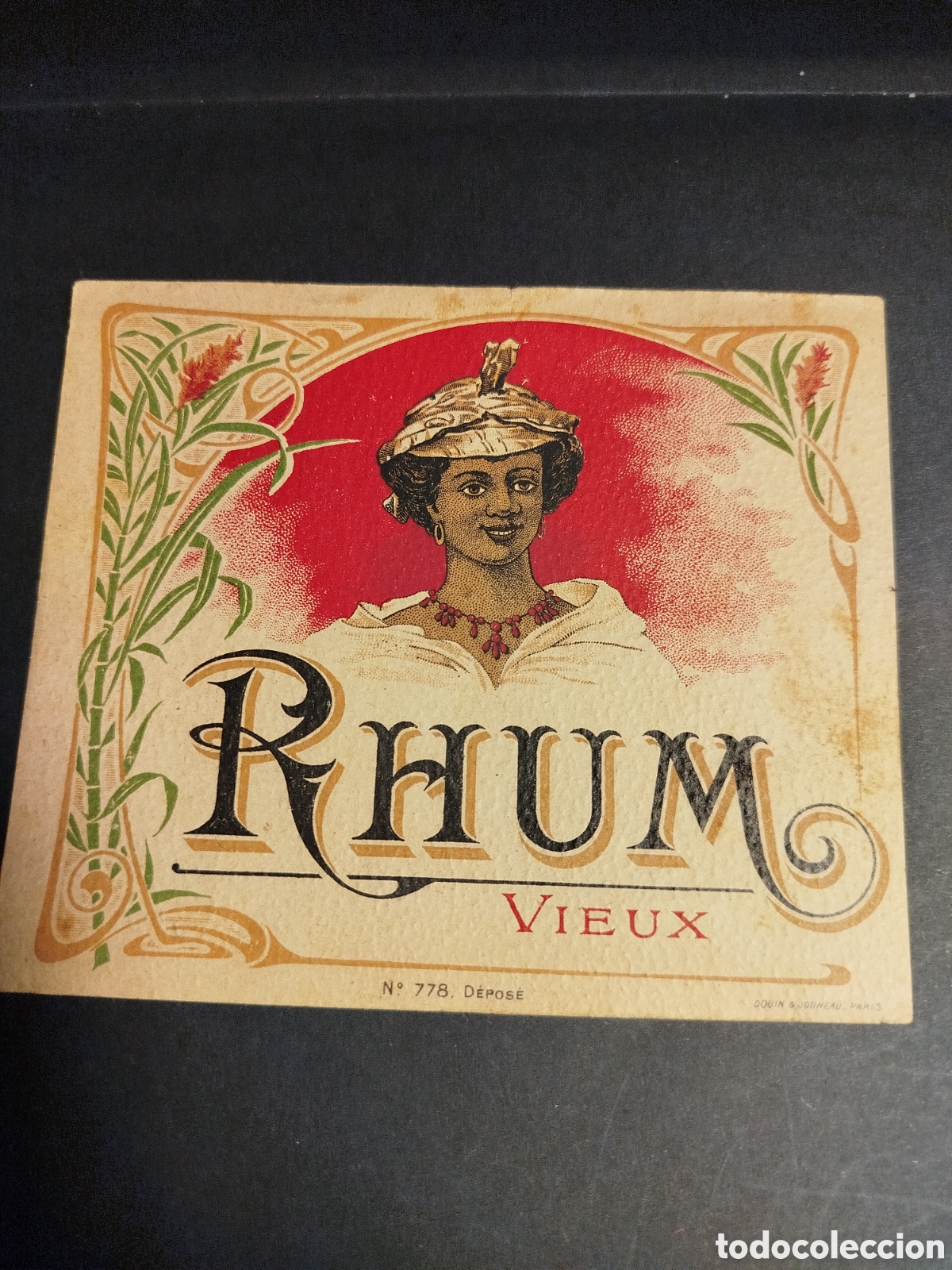Etiquetas antiguas: ETIQUETA ANTIGUA RHUM VIEUX