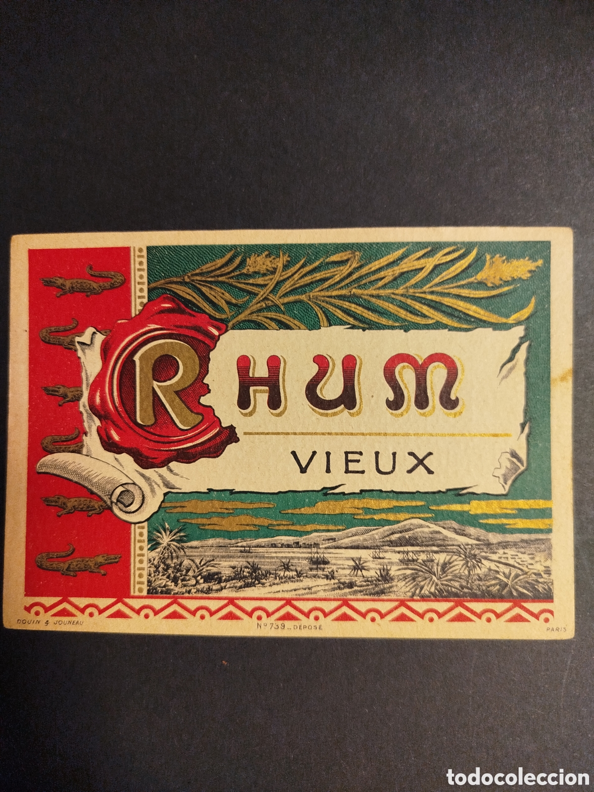Etiquetas antiguas: ETIQUETA ANTIGUA RHUM VIEUX PAR&Iacute;S