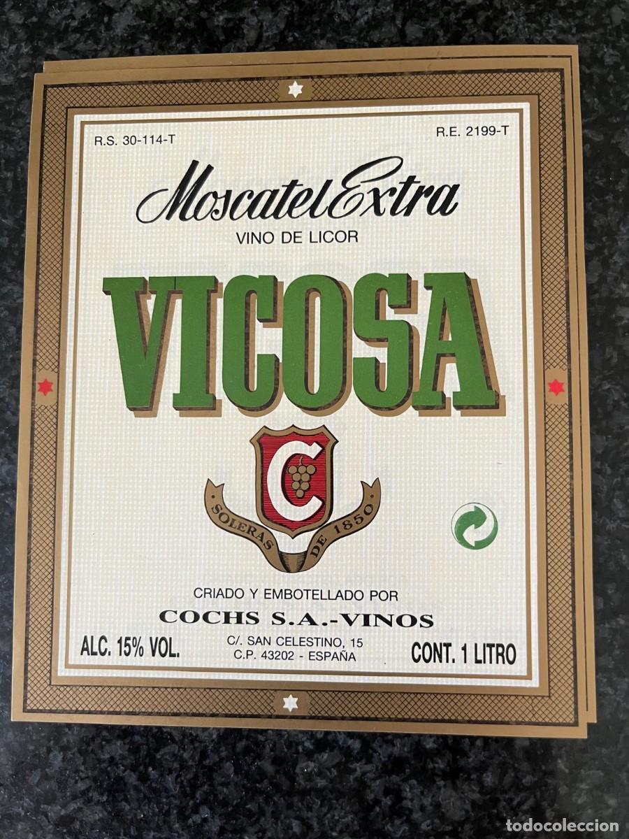 Alte Etiketten: Etiqueta Vicosa Moscatel Reus Tarragona