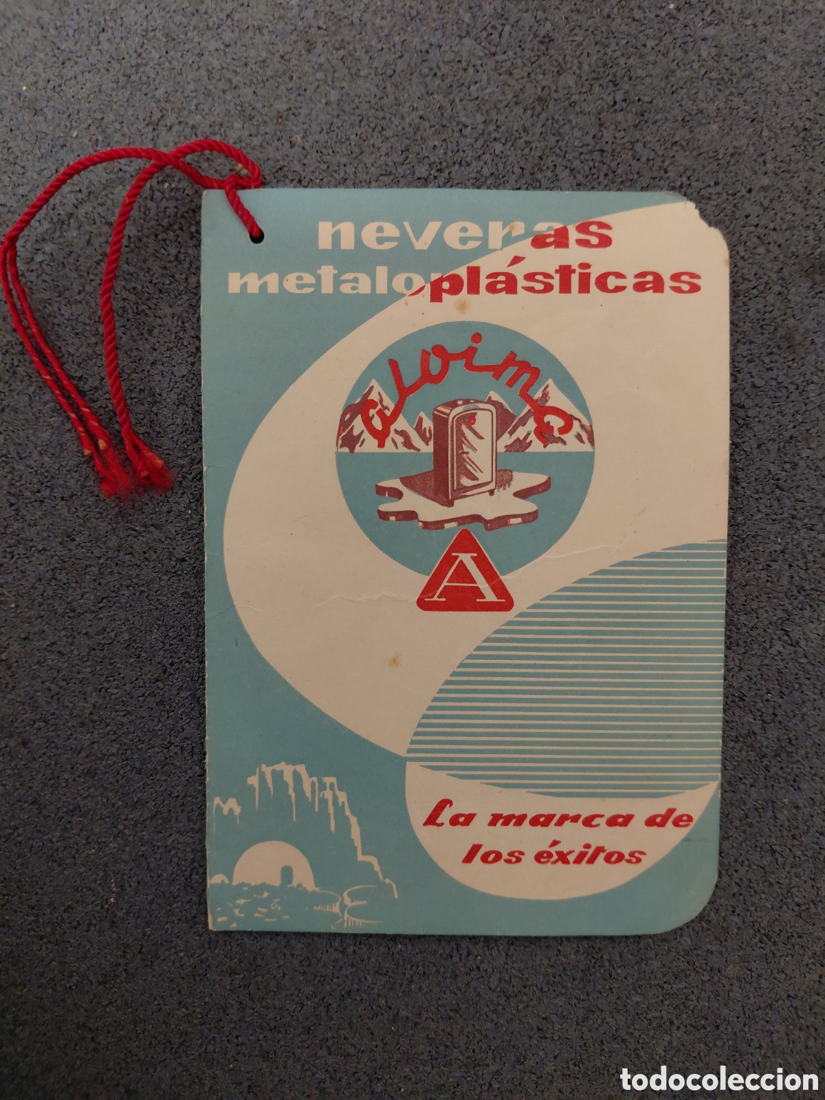 Alte Etiketten: Etiqueta garant&iacute;a neveras metalopl&aacute;sticas Alvima. 1959