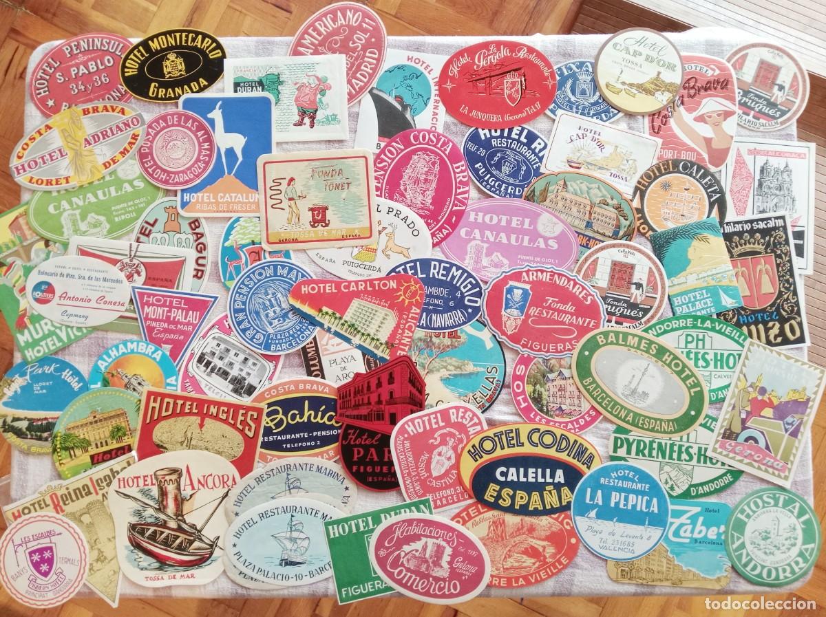 Old Labels: Colecci&oacute;n 65 Etiquetas antiguas de Hoteles de Espa&ntilde;a
