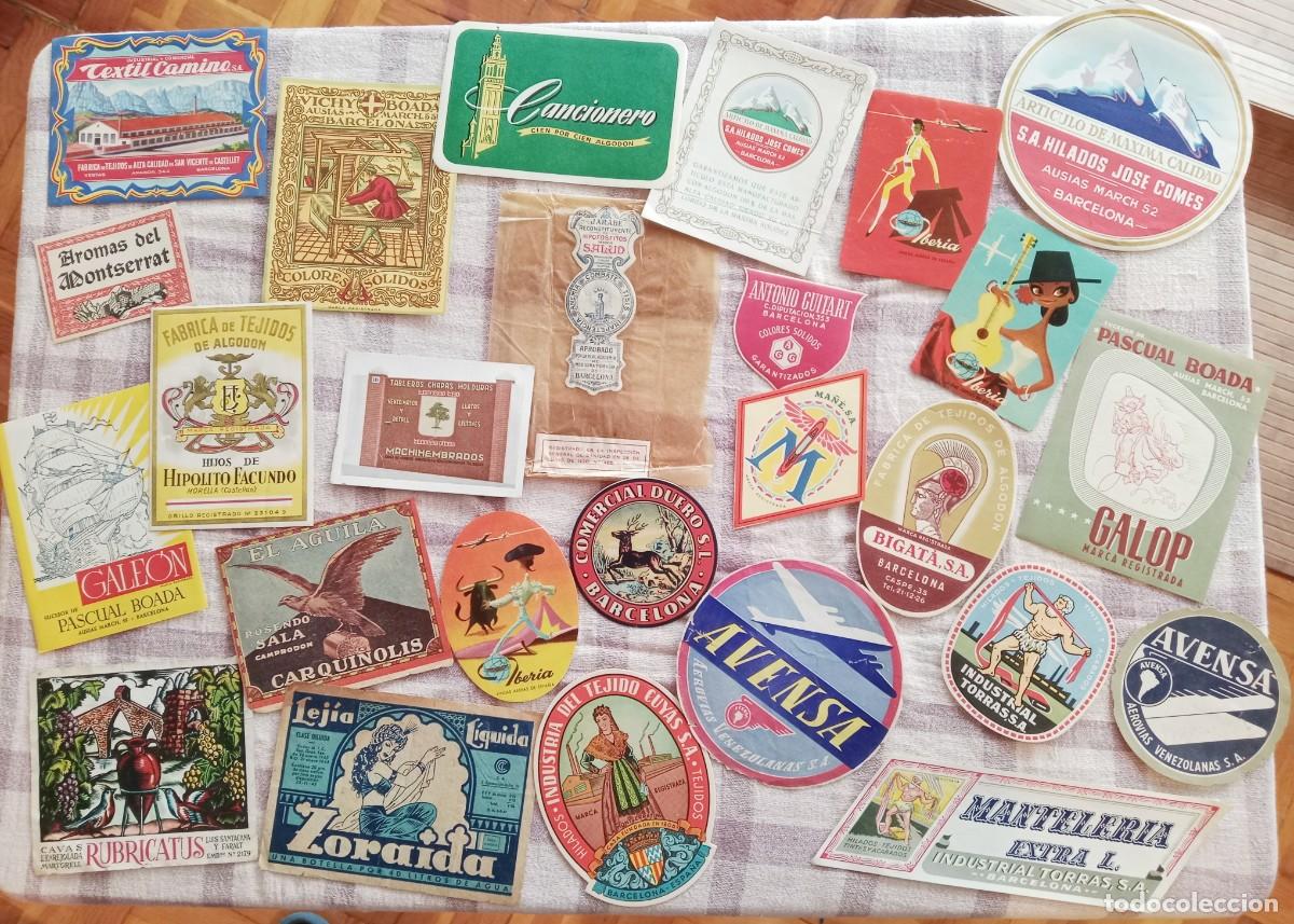 Etichette antiche: Colecci&oacute;n 26 Etiquetas antiguas de publicidad