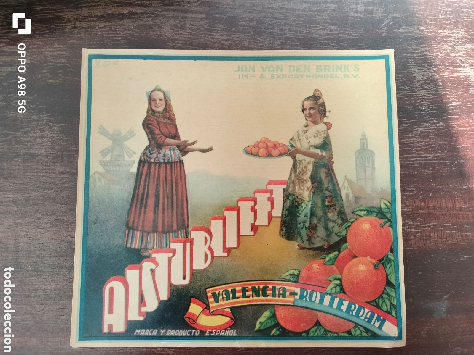 Old Labels: Etiqueta de naranjas Alstublieft